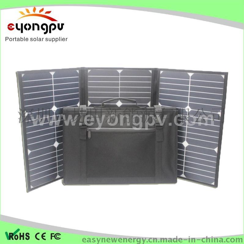Sunpower折叠太阳能充电背包 60W便携式阳能电池板组件充电双肩包