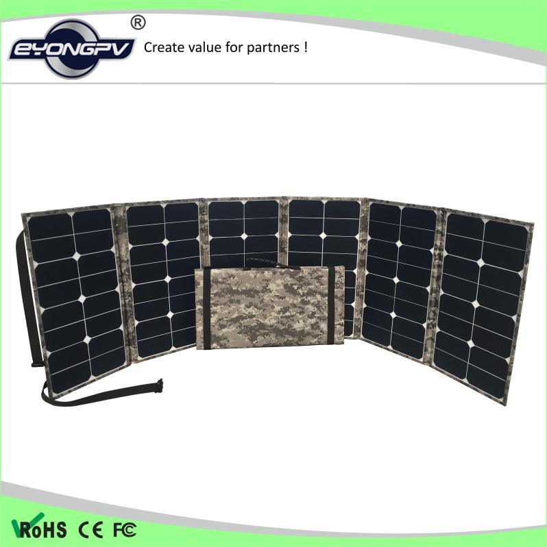新款150W折叠太阳能充电包 军工太阳能折叠板