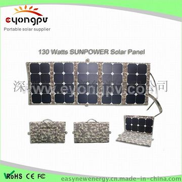 高效Sunpower折叠太阳能充电背包 便携太阳能电池板充电宝双肩包